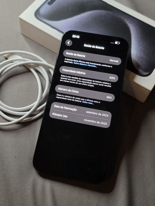 Iphone 15 Pro Max 256gb - Impecável, com caixa e cabo!
