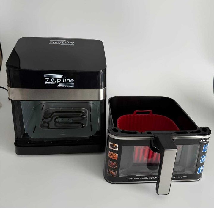 НОВИНКА! 13 ЛИТРОВ! Аэрогриль zp-00343 ДВА ТЭНА! аерогриль фритюрница