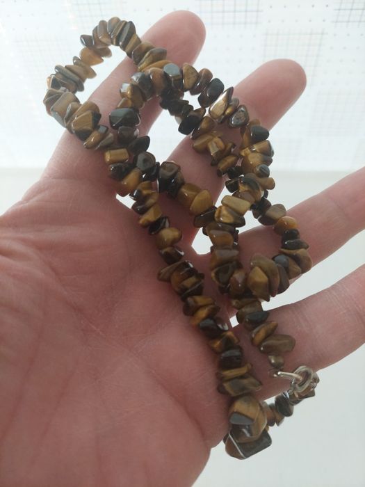 "Тигровый глаз" новые бусы.