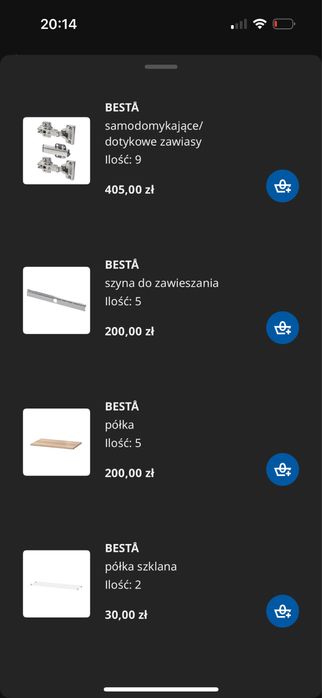 Szafki besta ikea rtv zestaw