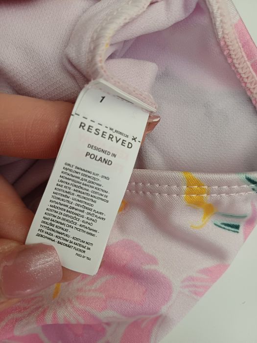Jednoczęściowy strój kąpielowy, Reserved, rozmiar 146/ 152