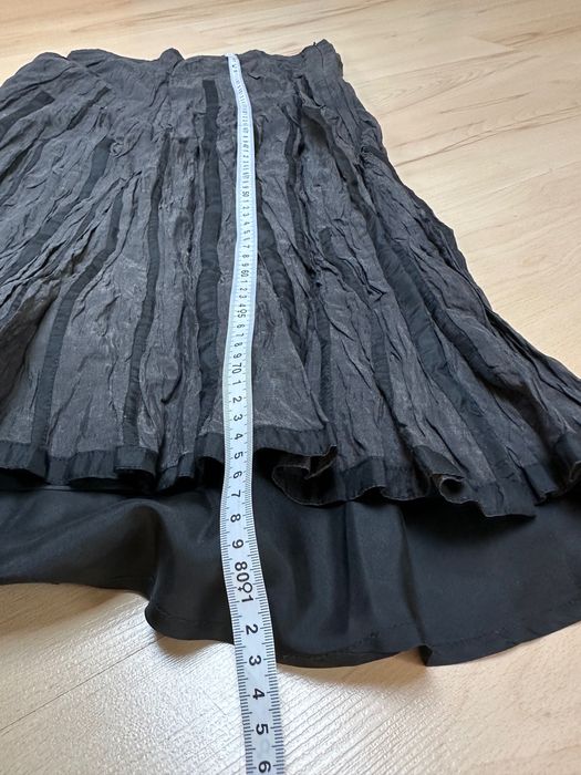 tiffi czarna elegancka długa wizytowa rozszerzana spódnica midi