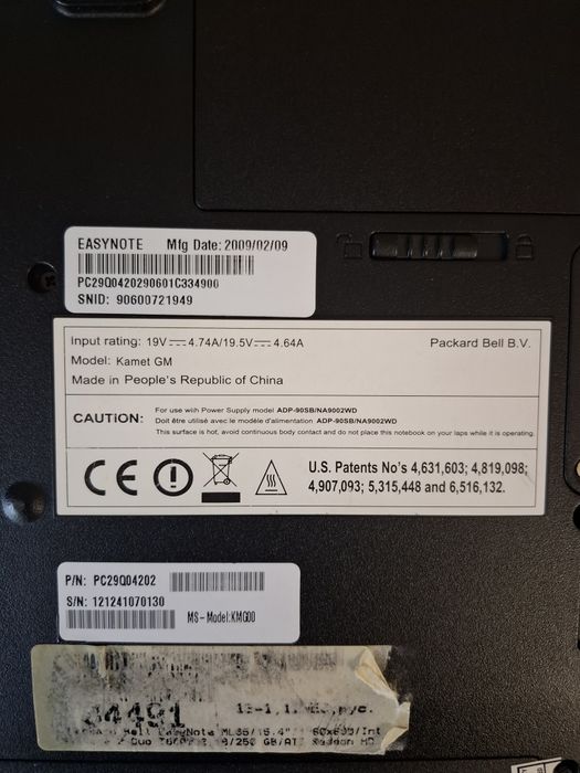 Ноутбук Packard Bell