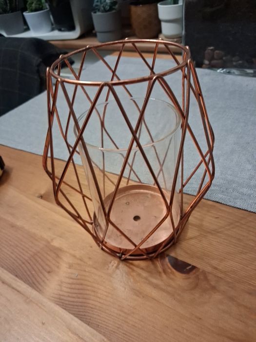 Metalowy świecznik / lampka