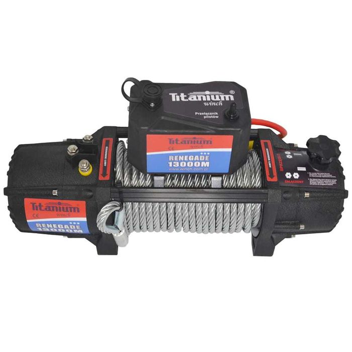 Wyciągarka TITANIUM WINCH Renegade 13000 M 5900kg 12V LAWETA 4X4