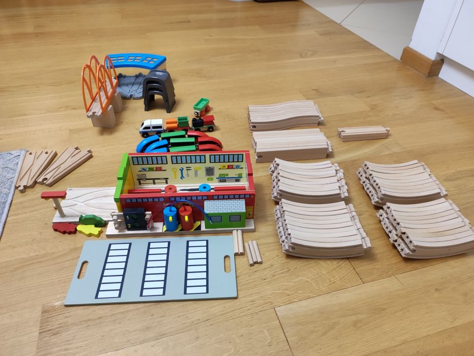 Klock kolejowei drewniane IKEA