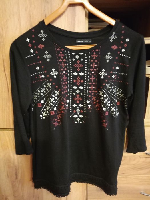 Bluzka Cropp rękaw 3/4 rozmiar S 36