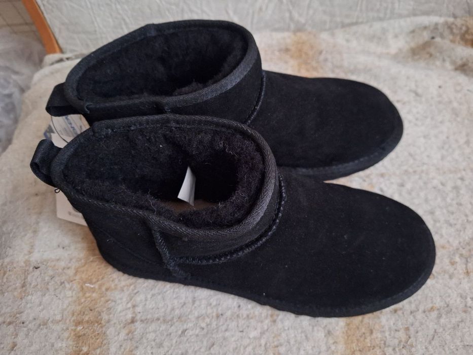 Угги (чуни) чёрные, 38–39 размер