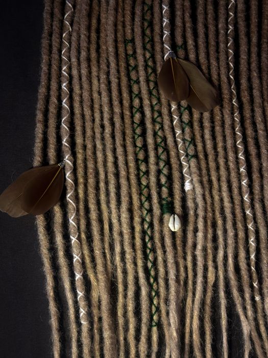 Boho Dredy Handmade 64 cm – Konikolon | Styl Hippie | Z Ozdobami