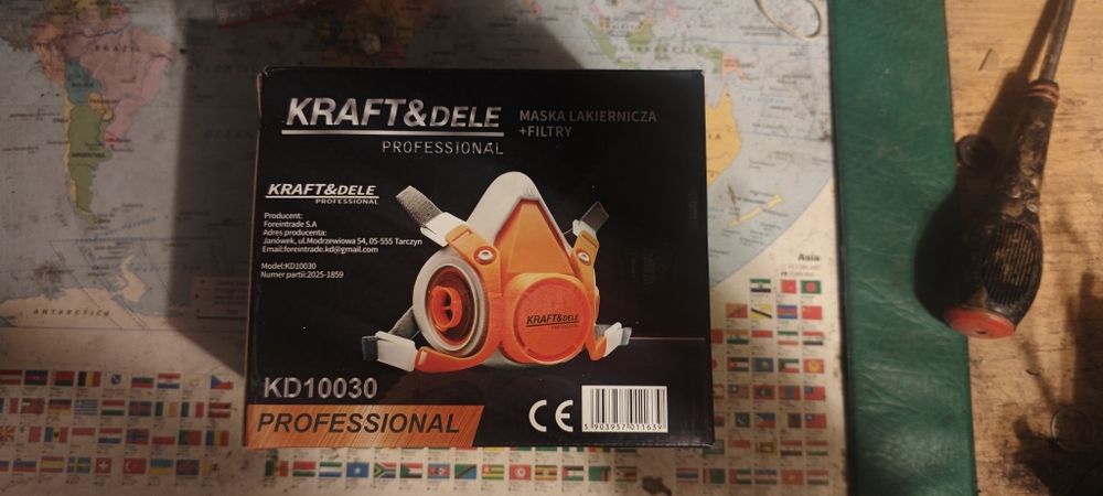 Maska ochrona, lakiernicza podwójny filtr