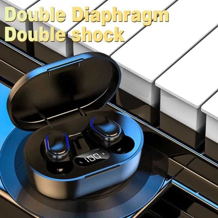 Навушники бездротові bluetooth TWS E7s чорні