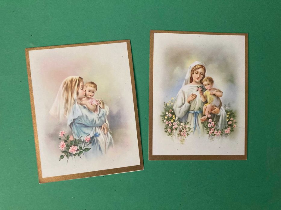 Lote 2 Postais Dia da Mãe Anos 50/60