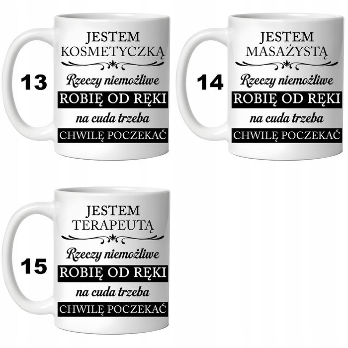 Kubek Prezent Dla Programisty Rzeczy Niemożliwe Robię Od Ręki