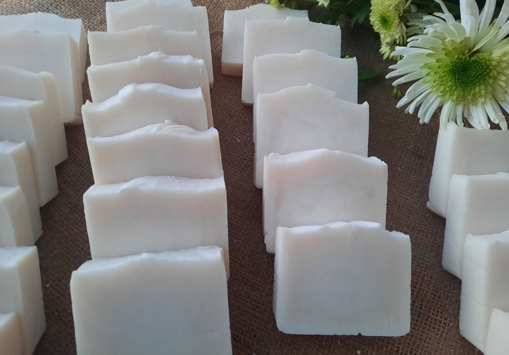 Кокосове (господарське) мило (з нуля) ручної роботи  130 грамм
