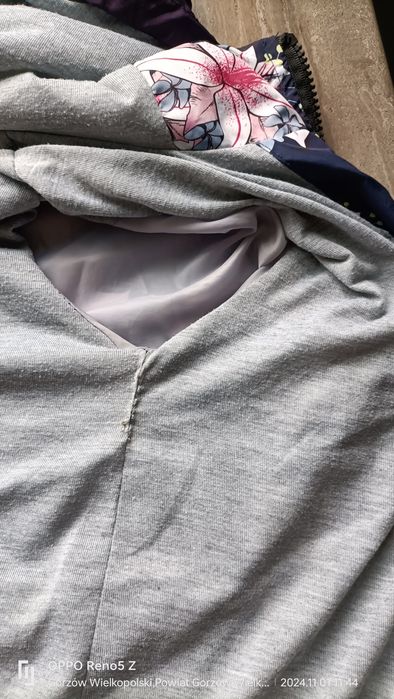 Cienka parka w kwiaty. TXM