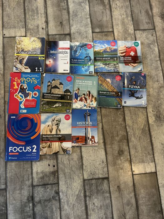 Zestaw podreczników do 1 klasy szkoły średniej