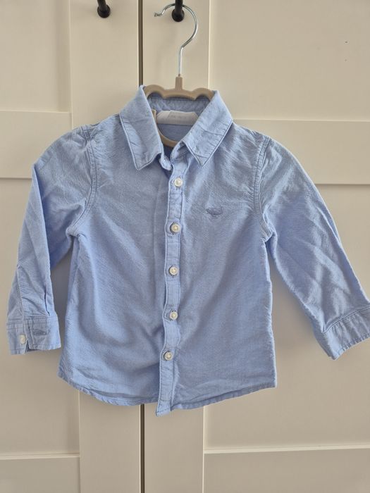 Jasnoniebieska koszula chłopięca z długim rekawem 86 Primark