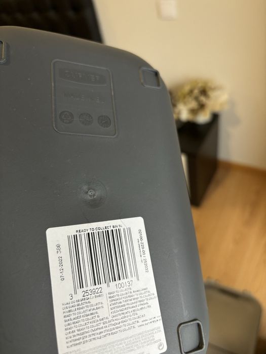 4 caixotes de lixo cinza, Ready to collect, Curver 5lt,10lt,20lt,30lt