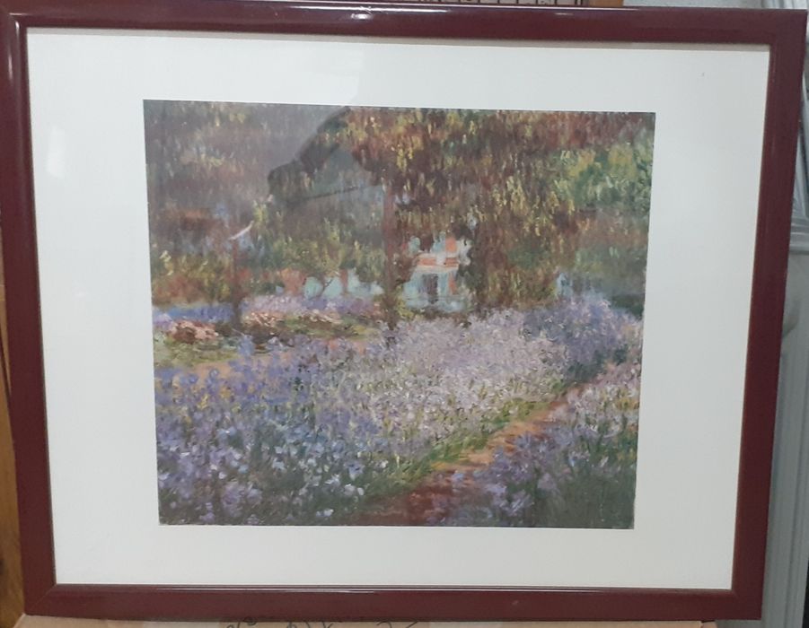 Dois quadros com gravuras Monet
