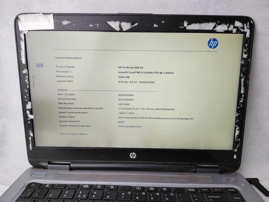 OKAZJA! | HP ProBook 640 G2 | Core i5-6300U | Bios OK | Sklep FV23