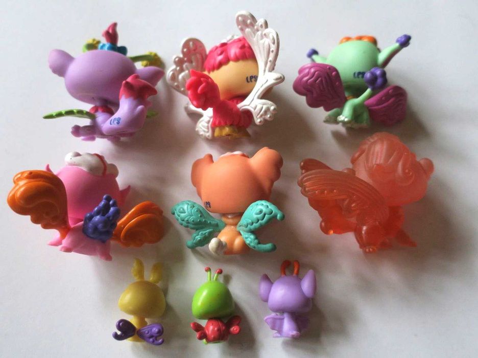 Zestaw 9 szt wróżki Littlest Pet Shop LPS wróżka pet shop