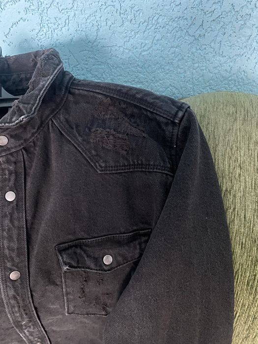 Рубашка пиджак  джинсовый  жакет джинсовка  куртка Zara