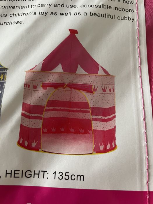 Namiot różowy 135/105