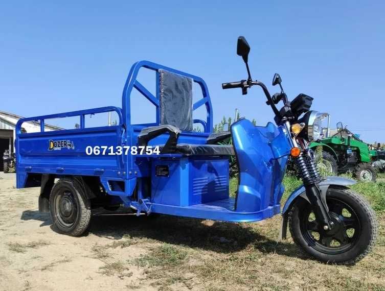 Електроцикл вантажний Dozer Model 2 E (1200W)Запас ходу -65 км Кредит!