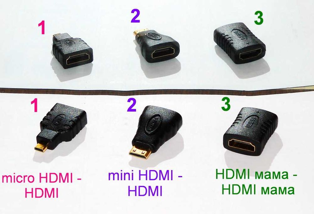 HDMI - micro HDMI / HDMI - mini HDMI / hdmi - hdmi перехідник