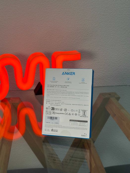 Anker Power Bank (20000mAh, 87W, Built-In USB-C Cable) A1383011