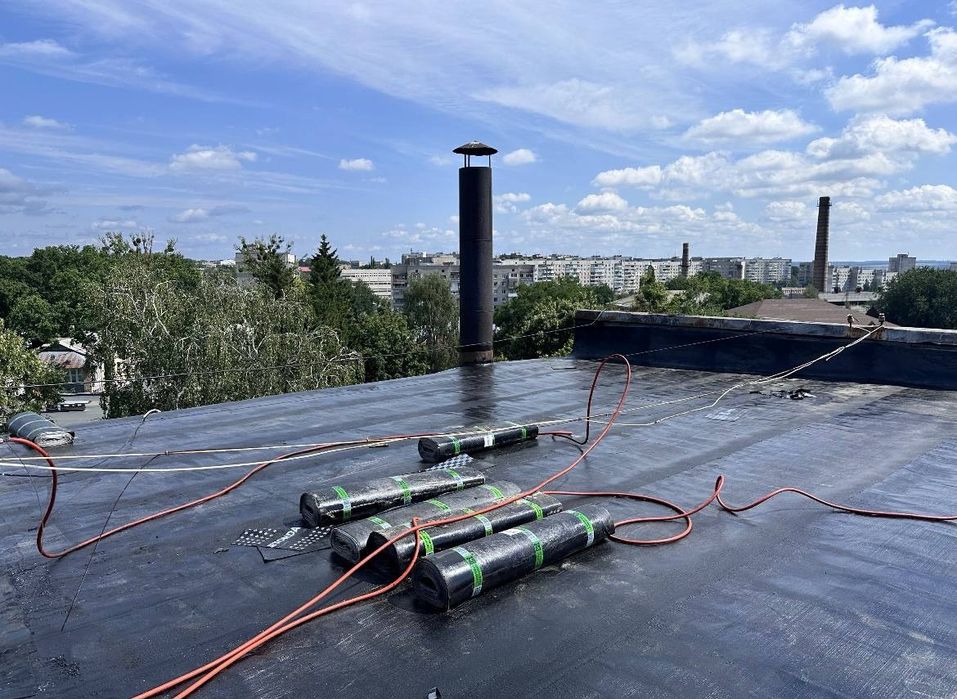 Качественный ремонт мягкой кровли рубероидом