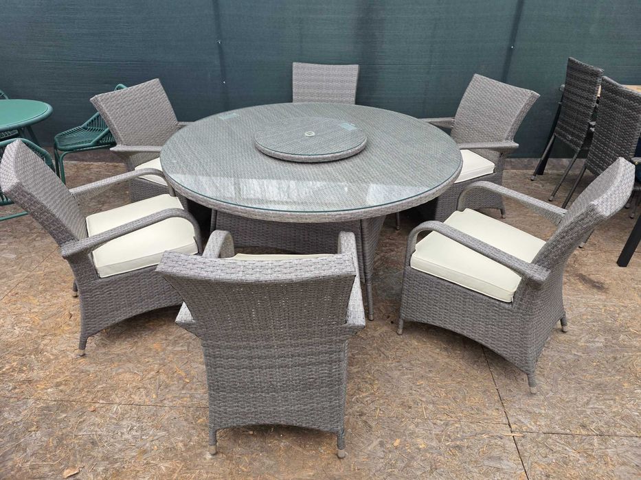 Duży ekskluzywny zestaw mebli ogrodowych Seychelles technorattan