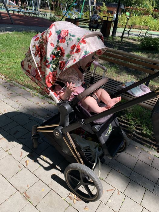 Wózek spacerówka Cybex Priam spring blossom kwiaty