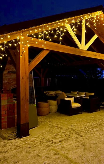 Гірлянда Бахрома 12 м 200 LED професійне освітлення для дому та вулиці