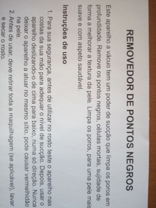 Removedor de pontos negros