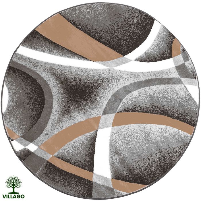 OKAZJA! • Dywan okrągły OVON Villago 90x90 cm nowoczesny wzór Melody
