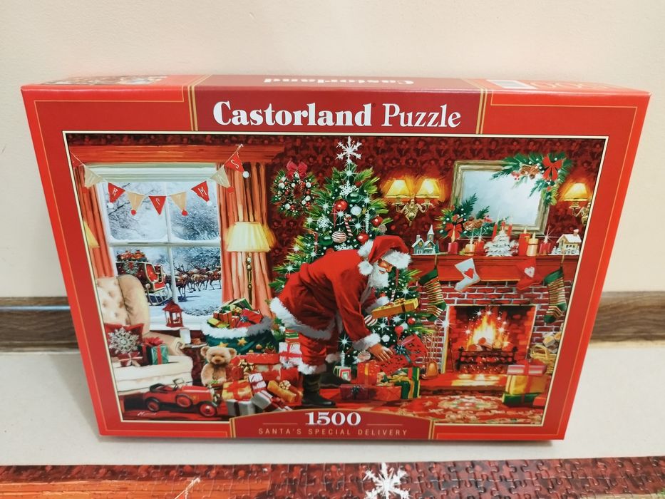 Puzzle świąteczne 1500 elementów Castorland Santa's special delivery