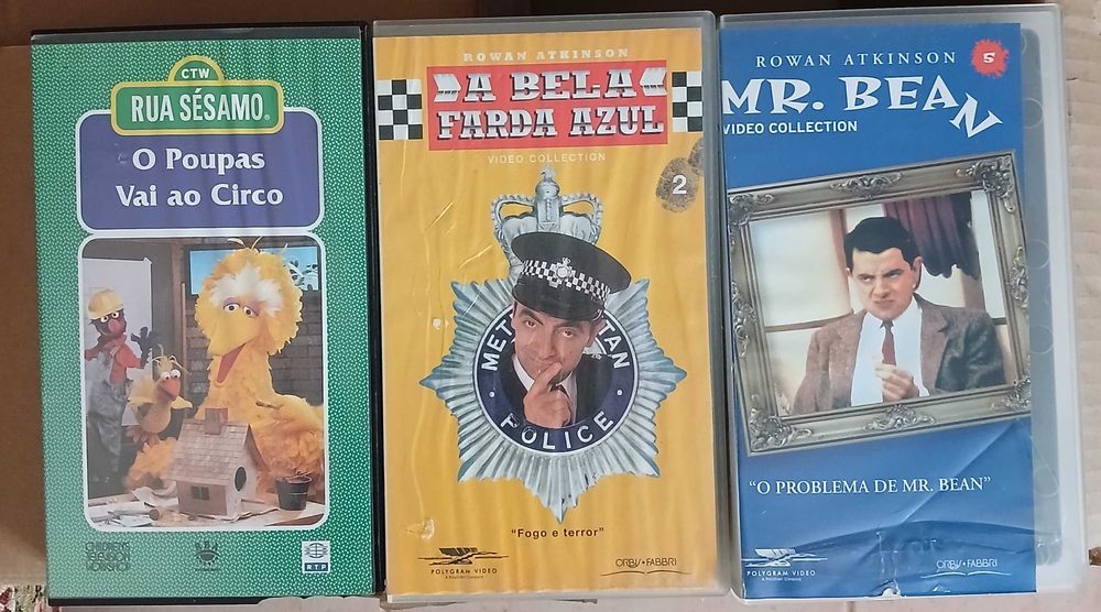 3 Cassetes VHS Antigas
