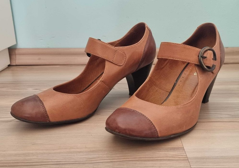 Obcasy WOJAS 40 rude brązowe