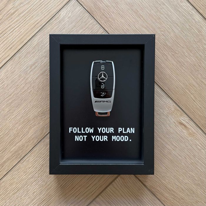 Ramka motywacyjna - Mercedes-AMG FOLLOW YOUR PLAN NOT YOUR MOOD