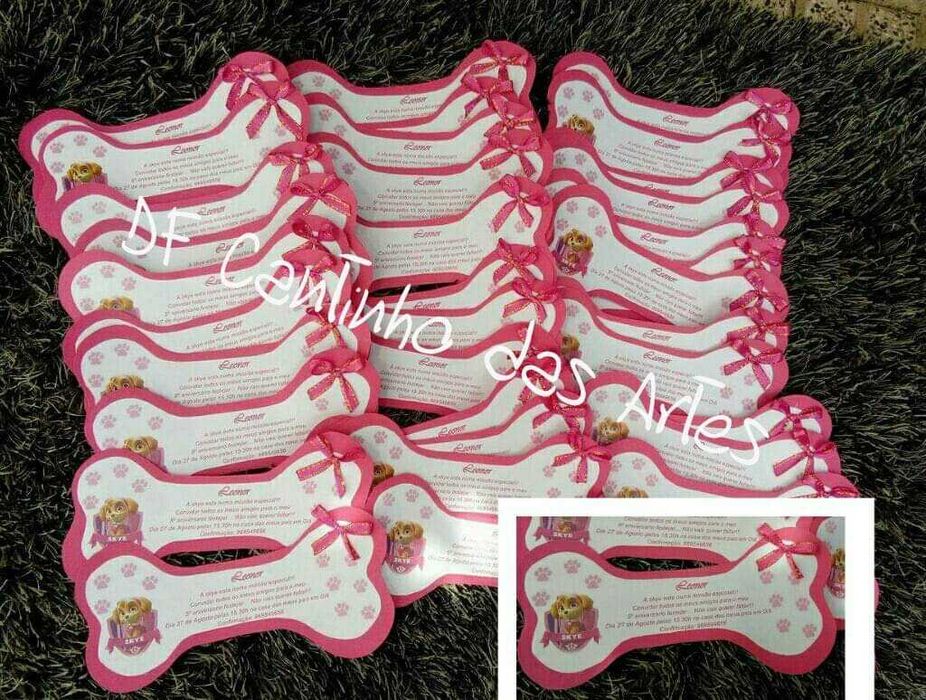 Convites de Batizado e aniversário