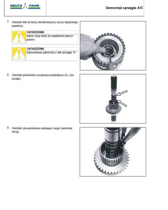 skrzynia ZF 7200 , 7224l instrukcja napraw po Polsku!