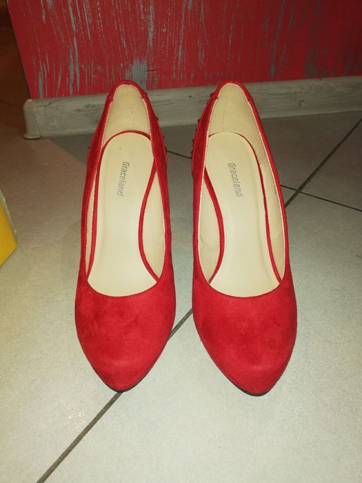 Buty damskie szpilki czerwone