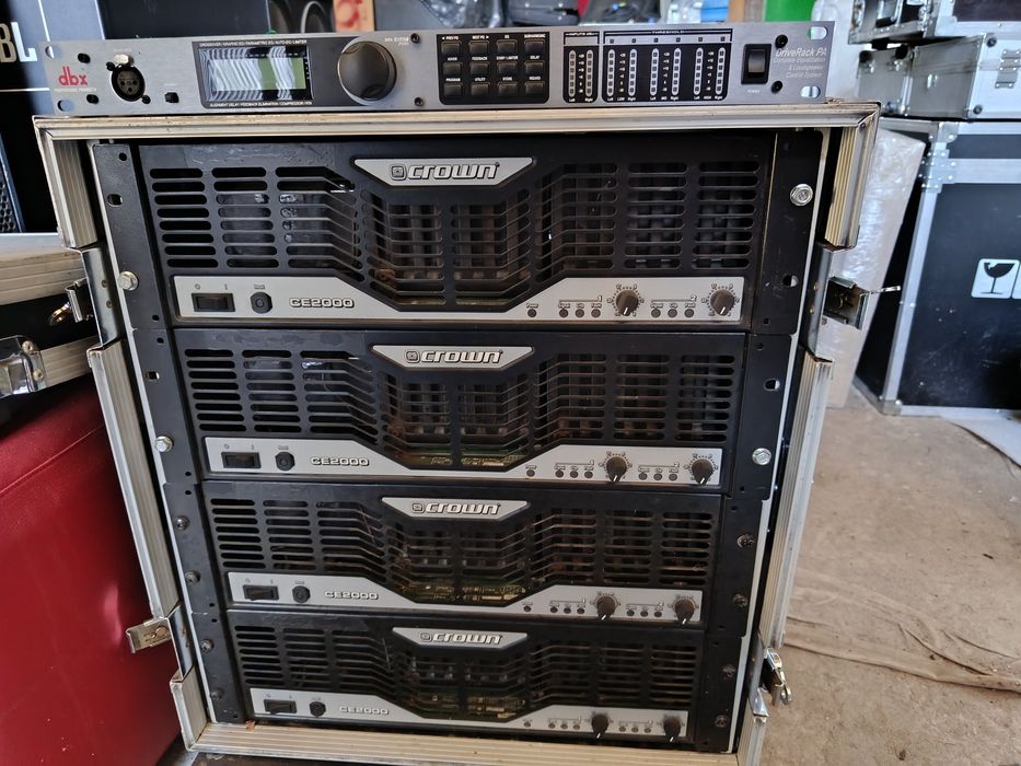 Crown ce2000 wzmacniacz procesor dbx