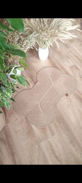 Килимок-кісточка джутовий декоративний