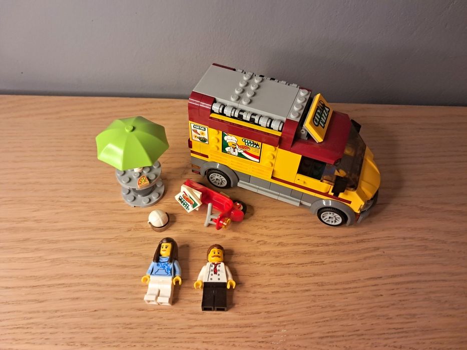 Zestaw LEGO city 60150 pizza van kompletny