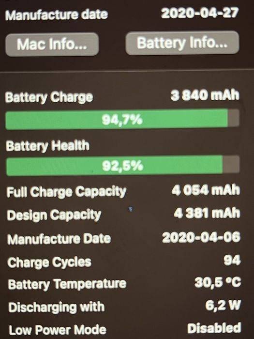 MacBook Air 13“ 2020 i3/8/256