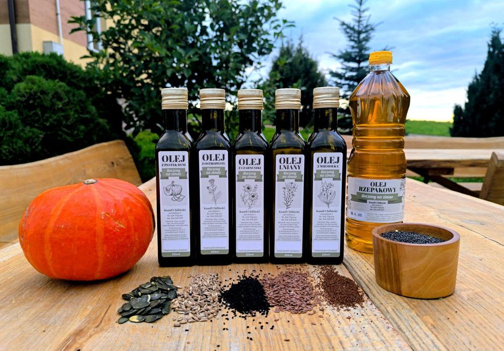 Olej Lniany tłoczony na zimno