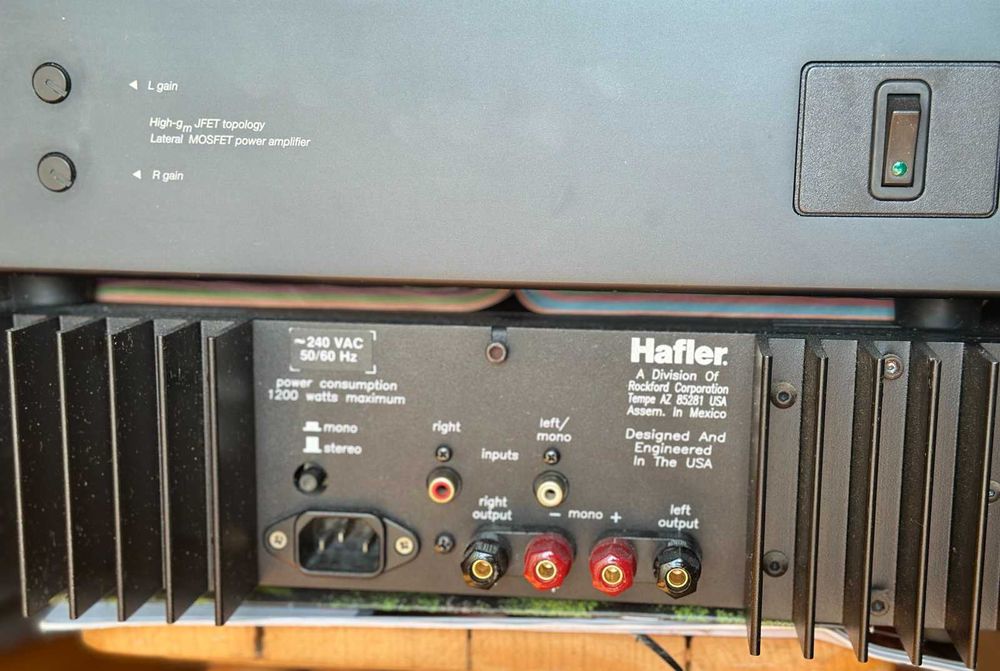 2x Hafler 9270 – końcówki mocy / para / 2x135 W 8Ω / mono 400 W
