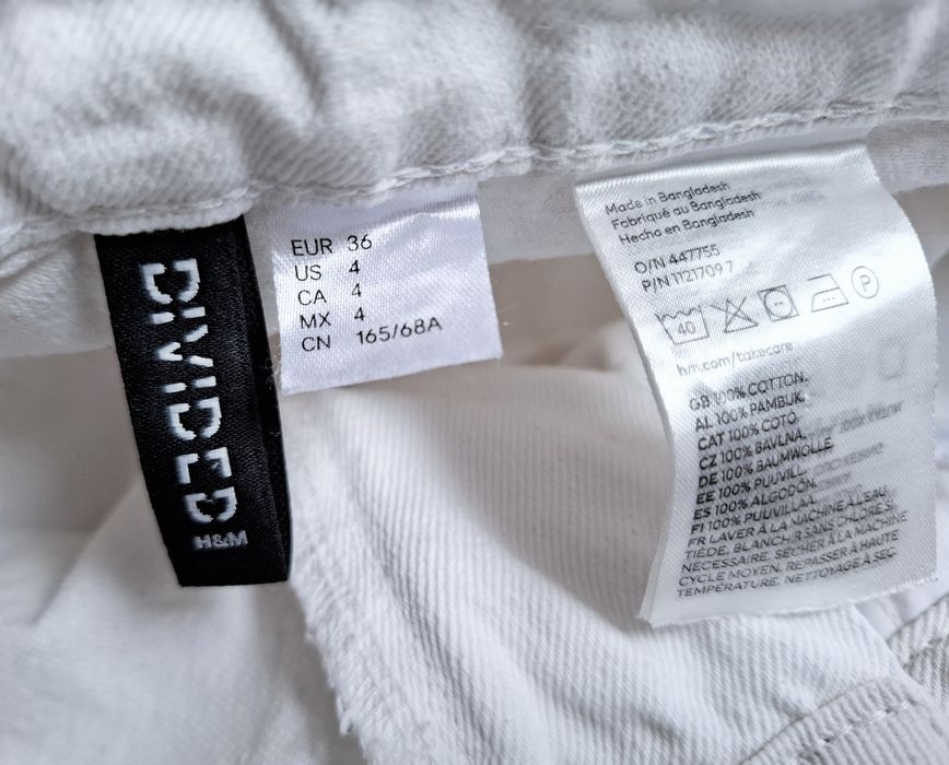 Jeansy H&M damskie 36